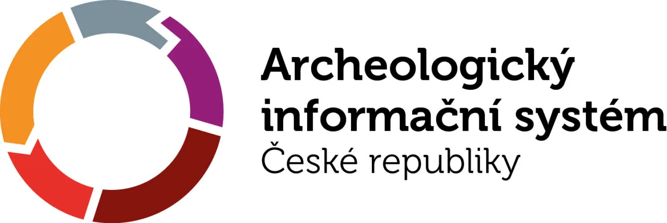 Logo of Archaeological Information System of The Czech Republic, Institute of Archaeology of the Czech Academy of Sciences in Czech